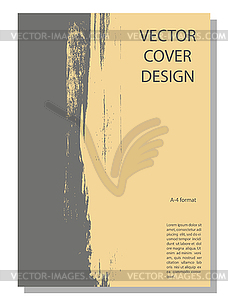 Abstract editable background for book cover, - stock vector clipart