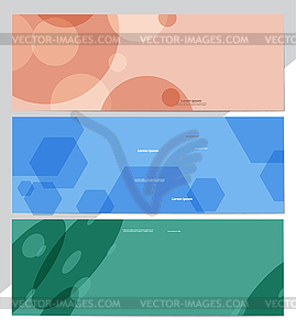 Set of abstract backgrounds for books, brochures, - vector image