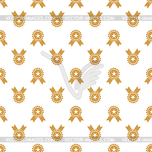 Seamless pattern with gold, silver and bronze - vector clip art