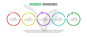 Infographics with icons for business, Finance, - vector clip art