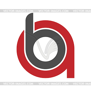 Буквы и B. плоский дизайн для логотипа, бренда или этикетки - изображение в формате EPS