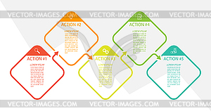 Infographics with icons for business, Finance, - vector clipart