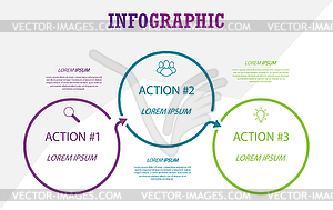 Infographics with icons for business, Finance, - vector clipart / vector image