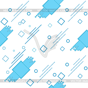 Seamless geometric abstract pattern for simple - vector clip art