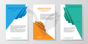 Abstract design template for banner, poster, or - vector EPS clipart