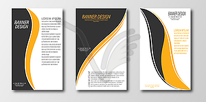 Abstract design template for banner, poster, or - vector clip art