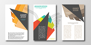 Abstract design template for banner, poster, or - vector clip art