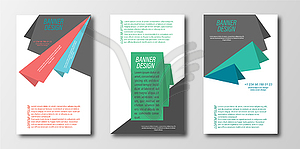 Abstract design template for banner, poster, or - vector image