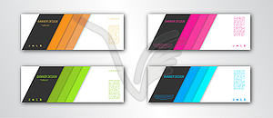 Abstract banner template. Editable  - vector clipart