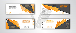 Abstract banner template. Editable . Flat sty - vector clip art