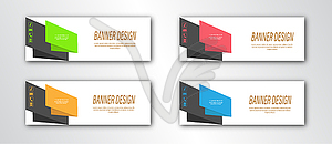 Abstract banner template. Editable illustratio - vector clip art