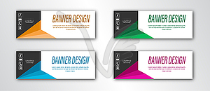 Abstract banner template. Editable - vector clipart