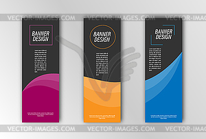 Abstract banner template. Editable - vector image