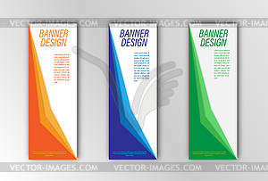 Abstract banner template. for design of - vector clipart