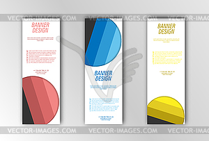 Abstract banner template. for design of - vector image