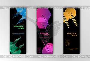 Abstract banner template. for design of - vector clipart