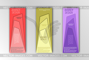 Abstract banner template. for design of - vector clip art