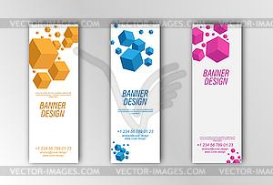 Abstract banner template. for design of - vector image