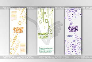 Abstract banner template. for design of - vector image