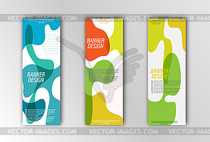 Abstract banner template. for design of - vector clipart