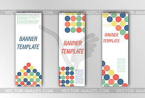 Abstract banner template. for design of - vector image