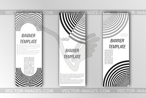 Abstract banner template. for design of - vector clipart