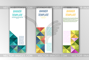 Abstract banner template. for design of - vector clipart / vector image