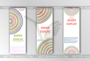 Abstract banner template. for design of - vector image