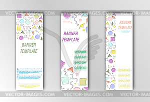 Abstract banner template. for design of - vector clipart