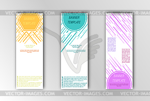 Abstract banner template. for design of - vector clipart