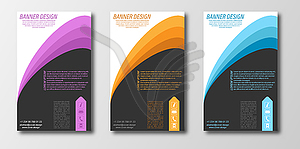 Abstract design template for banner, poster, or - vector image