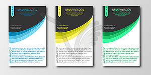 Abstract design template for banner, poster, or - vector image