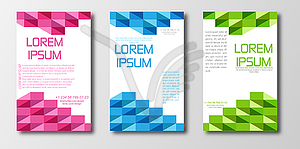Abstract design template for banner, poster, or - color vector clipart