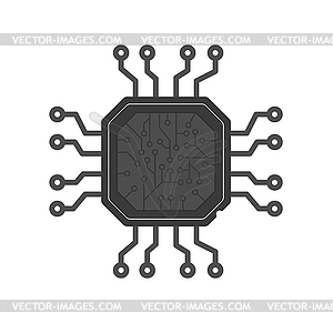 CHIP icon. for thematic design - vector clipart