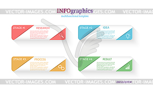 Infographics. template with pictograms for - vector clipart