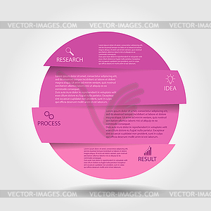 Infographics. template with pictograms for - vector image