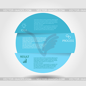 Infographics. template with pictograms for - vector clipart