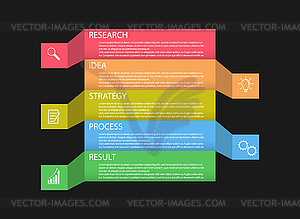 Infographics. template with pictograms for - vector EPS clipart