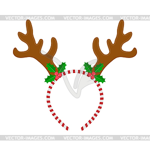 Decoration for head in form of deer horns - vector clip art