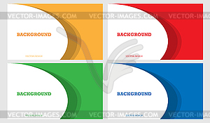 Набор цветных фонов для обложек, баннеров, - графика в векторе