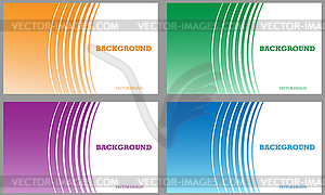 Set of colored backgrounds for covers, banners, - vector clip art