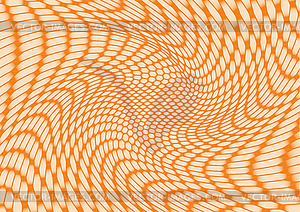 Deformed twisted mesh. Abstract colored pattern. - vector EPS clipart