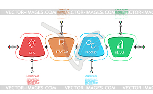 Nfographics. template with pictograms for business - vector image