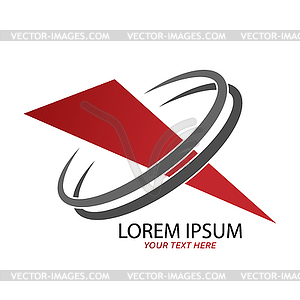 Editable template for logo, emblem or brand of - vector image