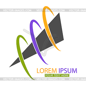 Editable template for logo, emblem or brand of - vector clipart