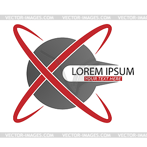 Editable template for logo, emblem or brand of - vector EPS clipart