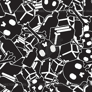 Seamless pattern graffiti - vector image