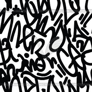 Graffiti Art Seamless Pattern - vector clip art