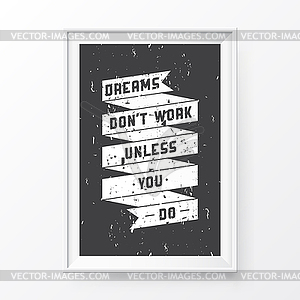 Quote Poster Frame - vector image