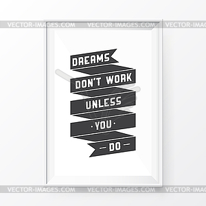 Quote Poster Frame - vector clipart